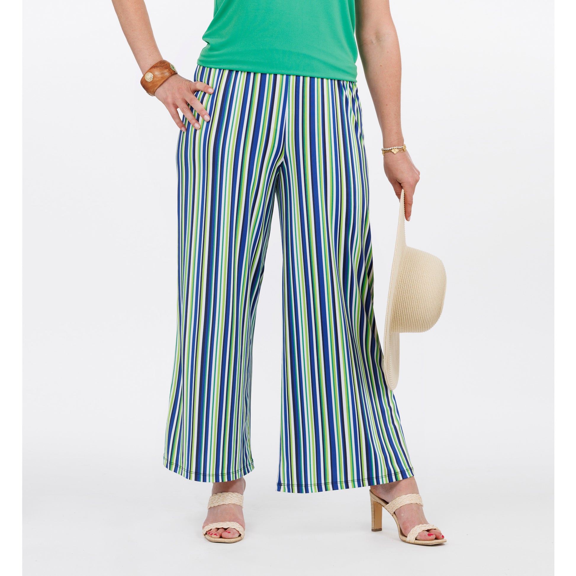 Slinky® Brand Jersey Knit Printed Palazzo Pant
