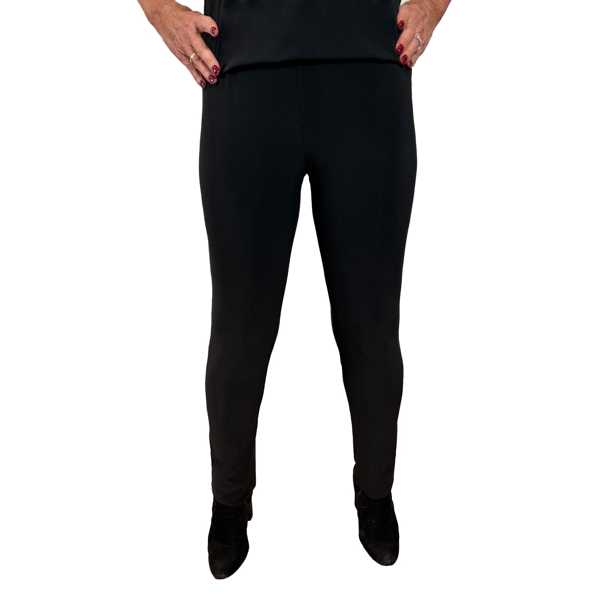 Slinky® Brand Jersey Knit Skinny Pant With Elastic Waist