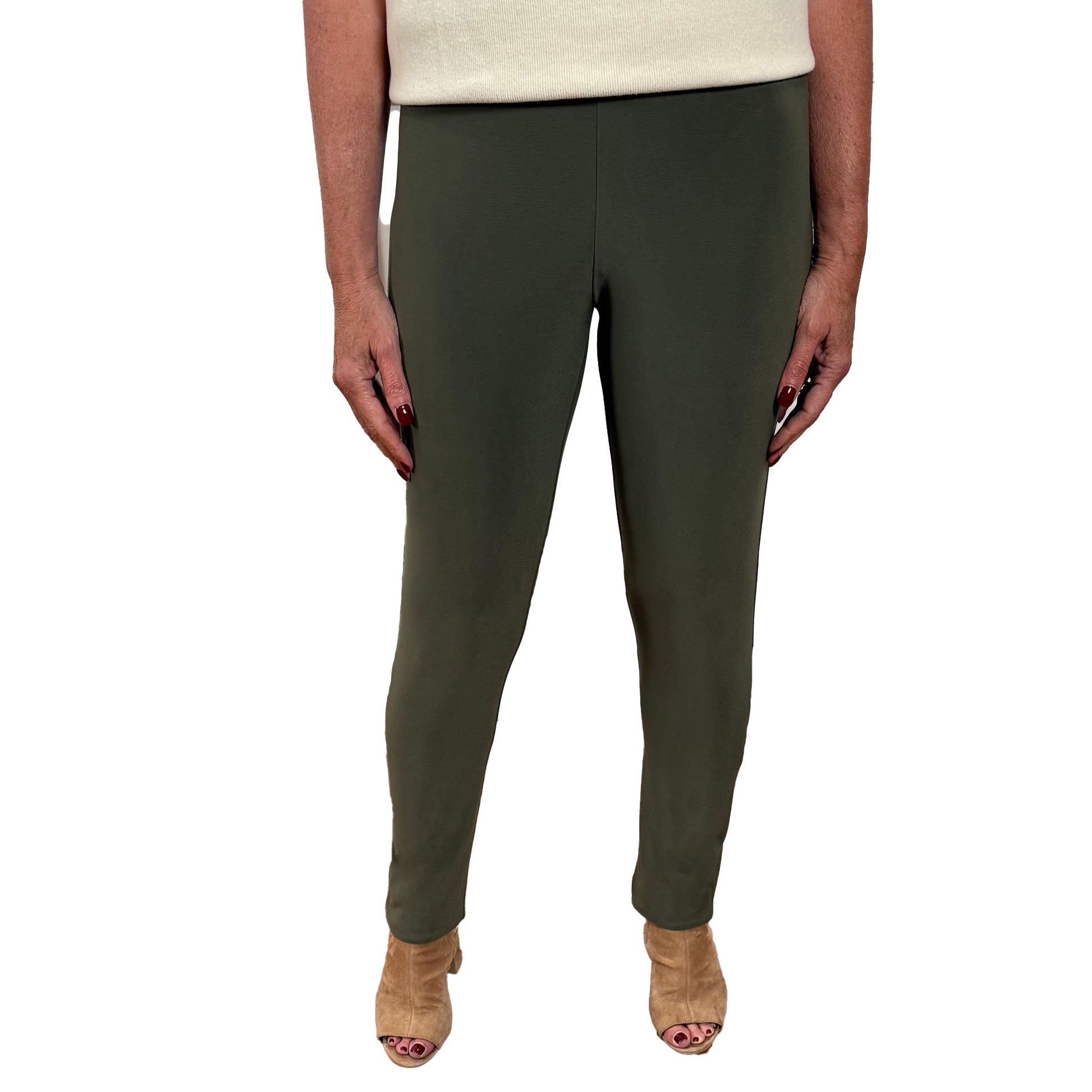 Slinky® Brand Jersey Knit Skinny Pant With Elastic Waist