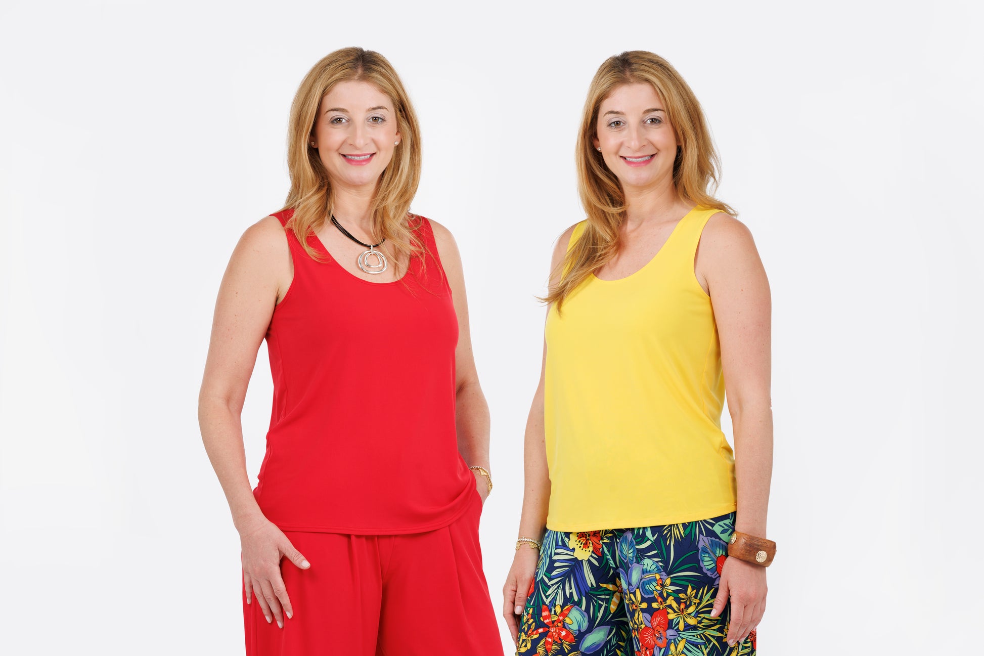 Slinky® Brand Jersey Knit 2-pack solid tank tops