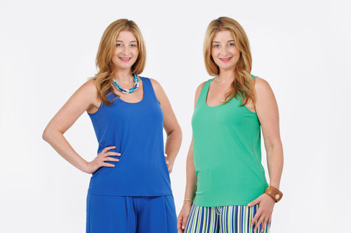 Slinky® Brand Jersey Knit 2-pack solid tank tops